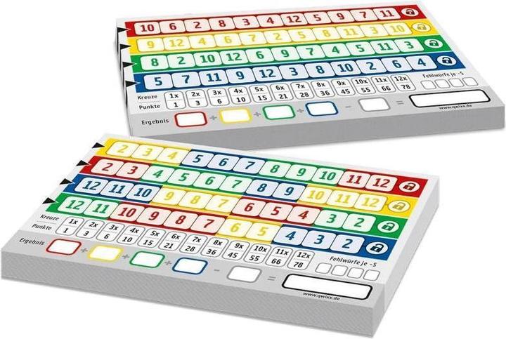 Actual product image NSV Qwixx gemiXXt additional blocks (German)