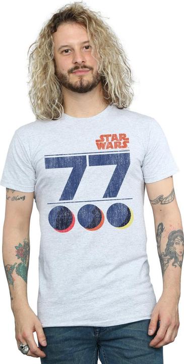 Actual product image Star Wars Mens Retro 77 Death Star T-Shirt (M)