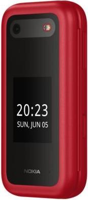 Actual product image Nokia 2660 Flip - 4G, VoLTE, 2,8"+1,77", 0,3MP, 48MB/128MB, Pop Red (2.80", 0.30 Mpx, 4G)