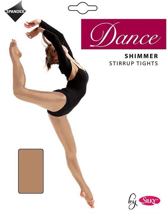 Produktbild Silky Mädchen TanzStrumpfhose Fersen und ZehenÖffnung SchimmerEffekt (140)