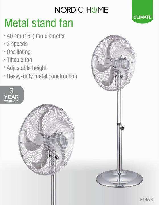 Immagine prodotto Deltaco Cultura FT-564 Koleventilator Gulvstaende Solv