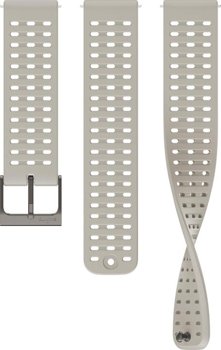 Suunto 22 Ath2 Silicone Strap Sand Gray S+M (22 mm, Silikon, Metall, Suunto 9 Peak, Suunto 5 PEAK, Suunto 9 Peak Pro)