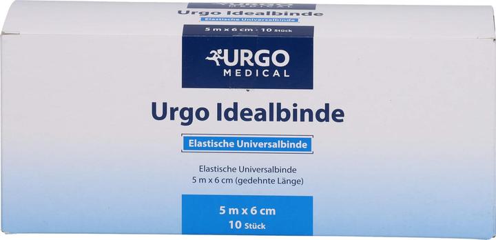 Actual product image Urgo Idealbinde 5 m x 6 cm Kompressionsbinden mittlerer Zug, 10 pcs. Bandage