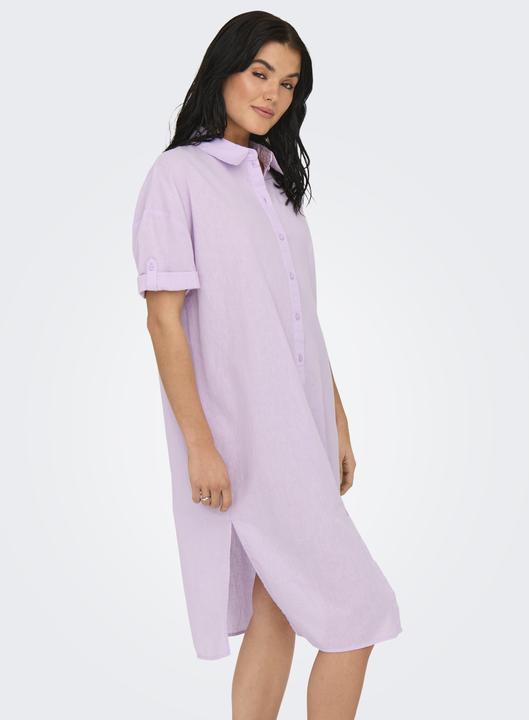 Produktbild JdY Locker geschnitten Hemdkragen Voluminöser Armschnitt Midikleid Kleid (XL)