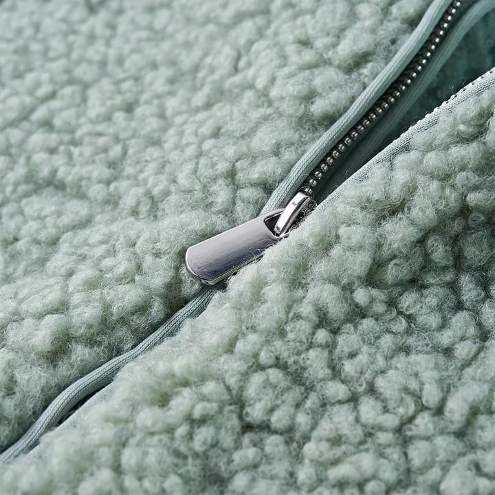 Image du produit VidaXL Veste à capuche enfant Teddy fausse fourrure Menthe verte 92,Matériel (92)