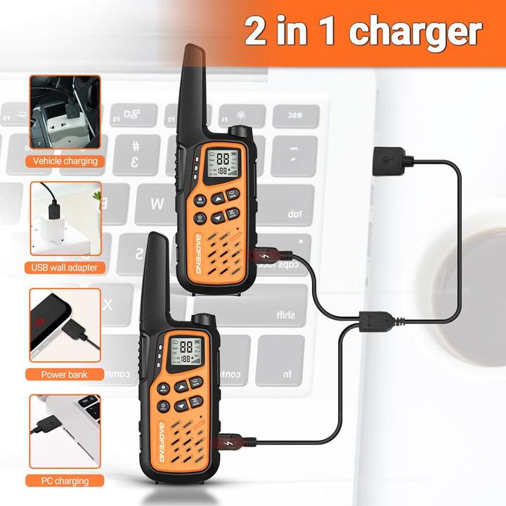 Actual product image Baofeng Walkie-Talkie BF-T25E Orange (10 km)