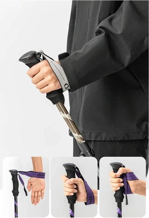 Produktbild Qunature Other goods Nordic Walking Trekking Poles Aluminum 110 - 130 cm - Purple (110 - 130 cm)