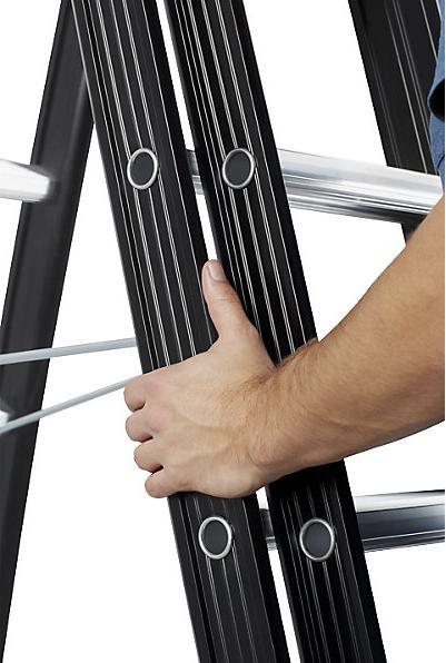 Immagine prodotto Altrex Scala multiuso NEVADA, 2 elementi, nero, 2 x 12 pioli. (Scaletta multiuso, 625 cm)