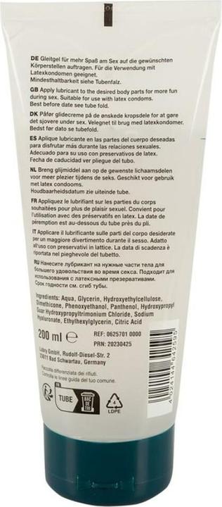 Valori nutrizionali e ingredienti Just Glide Premium Anal 200 ml (200 ml)