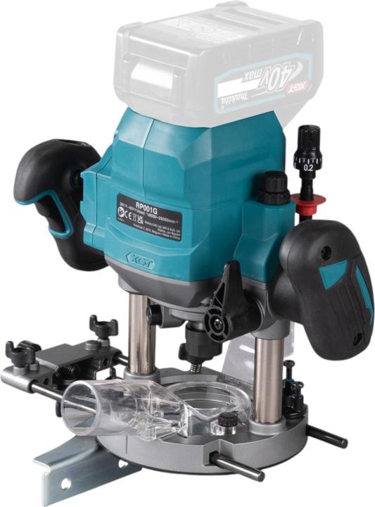Immagine prodotto Makita RP 001 GM201 Fresatrice a batteria 40 V max. 12 mm brushless + 2x batteria 4.0 Ah + caricabatterie