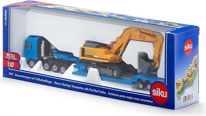 Actual product image Siku Heavy transporter with low bed trailer