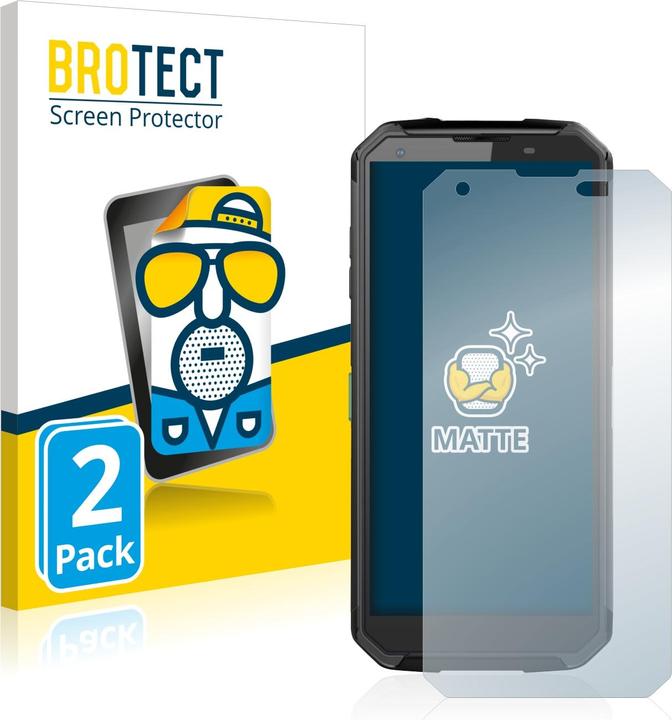 Actual product image BROTECT Anti-glare screen protector matt (2 Piece, Blackview BV9500)