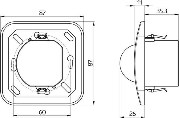 Produktbild BEG 92616 Indoor Sensoreinsatz 180-R (10 m)