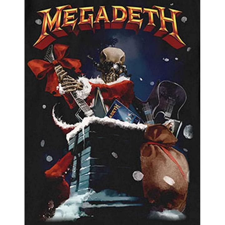 Produktbild Megadeth Unisex Adult Santa Vic Chimney Cotton Christmas T-Shirt (L)