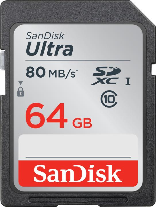 SanDisk Ultra U1 (64 GB, SDXC, U1, UHS-I)