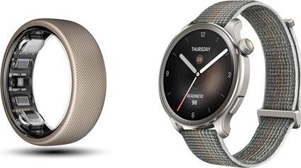 Productafbeelding Amazfit Helio Ring Maat 8 Sport en (8, Titanium)