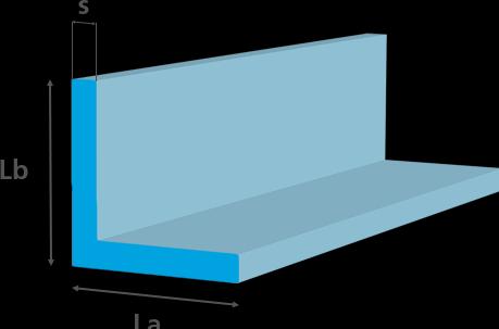 Actual product image Brütsch-Rüegger Metals Angle Bright steel, 100.00 x 50.00 x 10.00 mm (1 x 1.5 m)