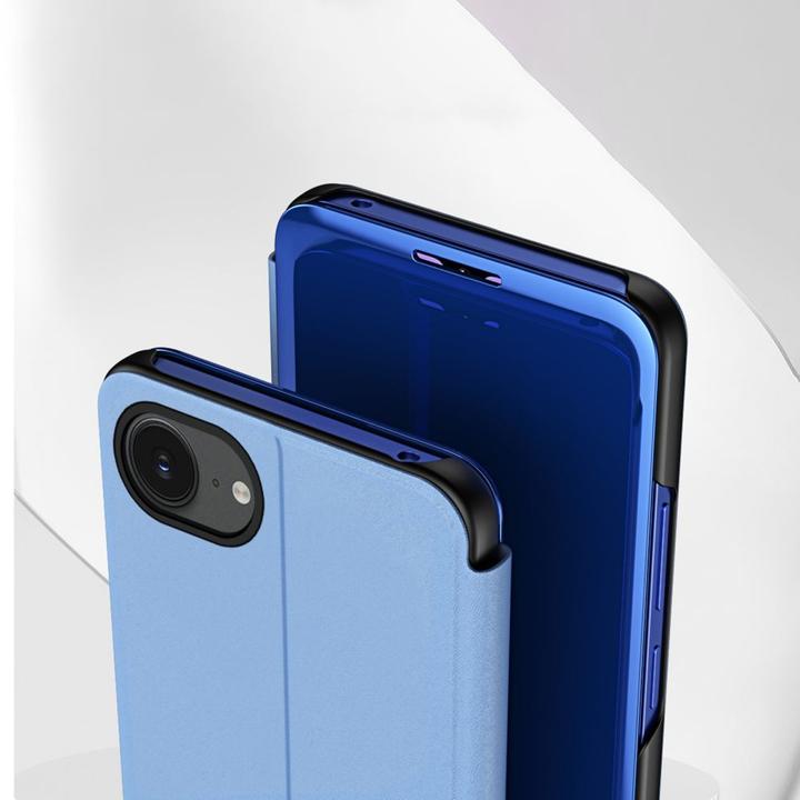 Image du produit Hurtel Back panel cover Clear View Case for iPhone 16e Flip Cover - Blue (Apple iPhone 16e)
