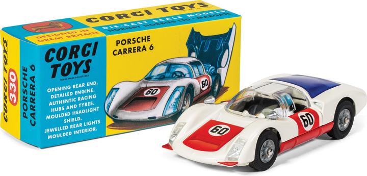 Immagine prodotto Corgi Porsche Carrera 6 Rosso e Bianco