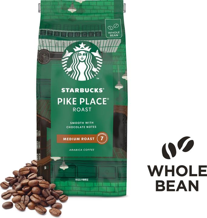 Produktbild Starbucks Pike Place Roast Medium Roast ganze Kaffeebohnen (450 g, Mittlere Röstung)