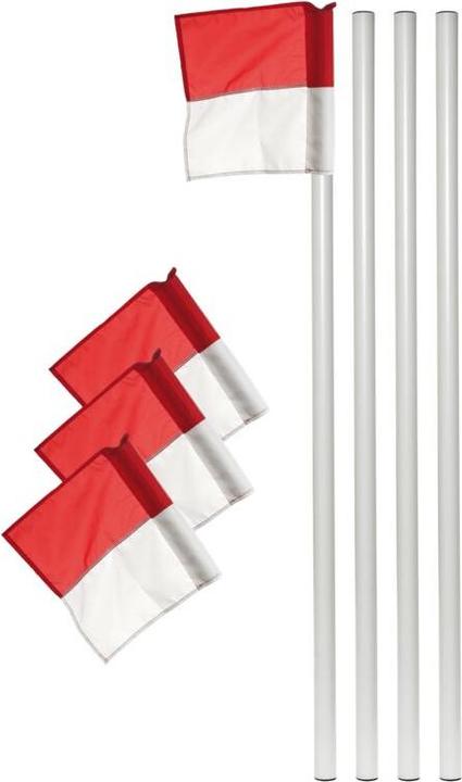Immagine prodotto Kübler Sport Set di 4 aste di confine Ø 50 mm, rosso/bianco