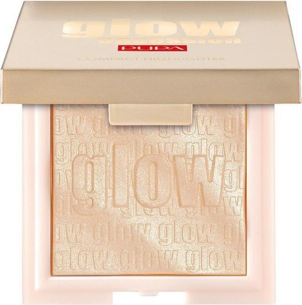 Pupa Milano Pupa Glow Obsession Compact Highlighter 100 Light Gold 6g (#100 Light, Highlighter, 6 g)