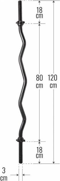Actual product image Gorilla Sports Curl bar