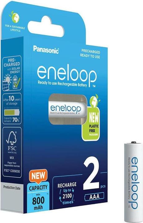 Produktbild Panasonic Eneloop (2 Stk., AAA, 800 mAh)
