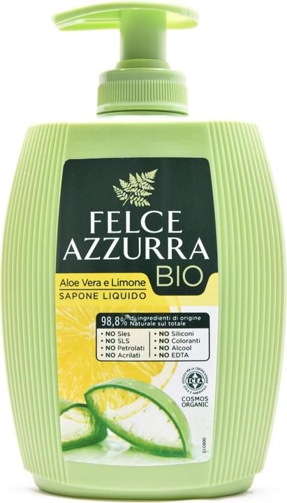 Image du produit Felce Azzurra Savon liquide aloe vera & citron biologique 300 ml (Savon liquide, 300 ml)