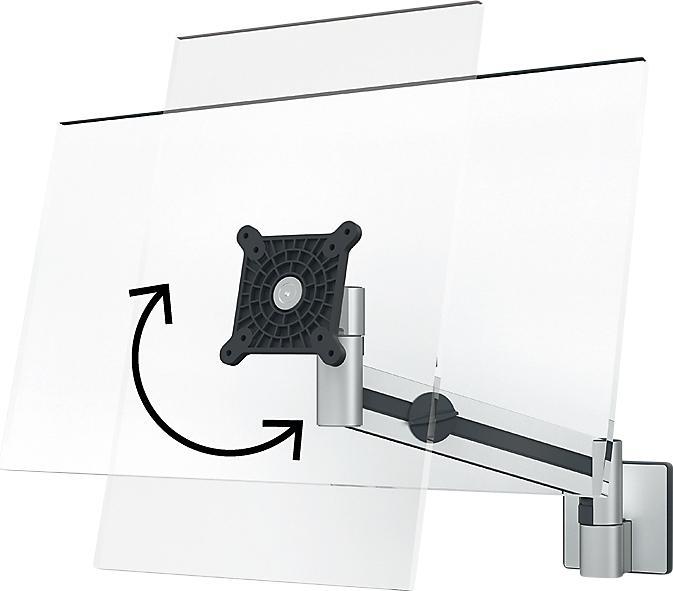 Immagine prodotto Durable Supporto a parete con braccio per 1 monitor, alt. x largh. x prof. 350 x 290 x (Muro, 37.99")