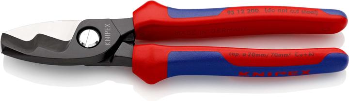 Knipex Kabelschaar met dubbele snijkant 95 12 200 (200 mm)