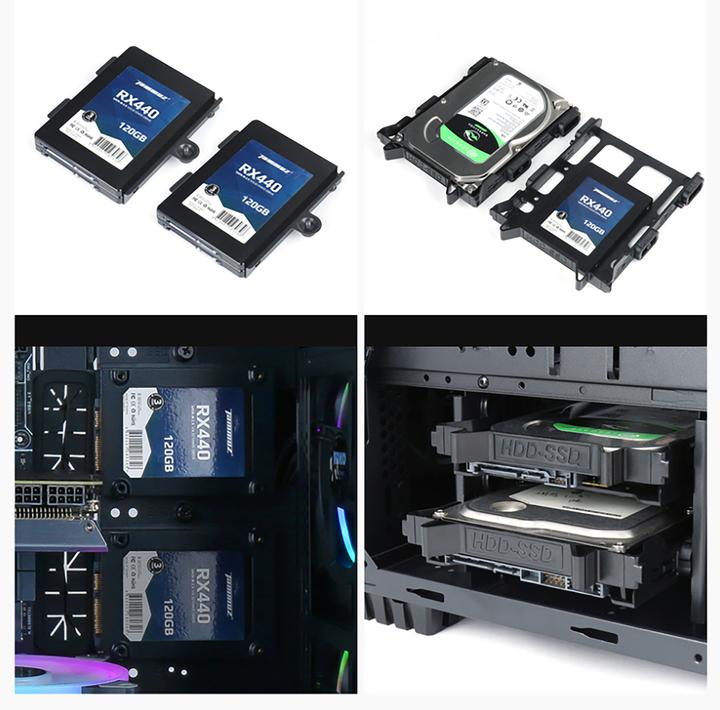 Actual product image Gembird Computer Case Fornax K500 black (ITX, ATX, Mini-ATX)