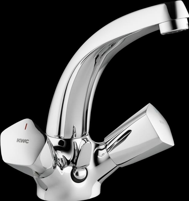 Produktbild KWC STAR Zweigriffmischer, Schwenkauslauf 90°