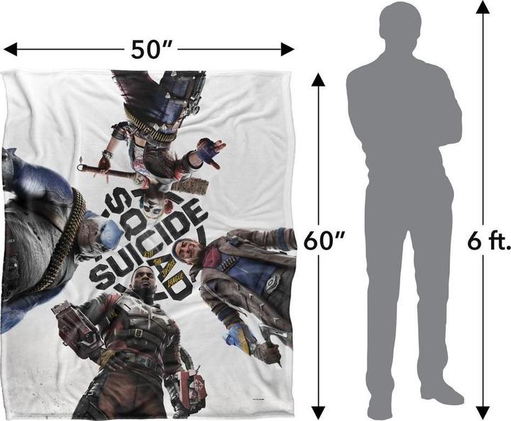Produktbild Suicide Squad Decke Kill The Justice League Gruppenfoto (152 x 127 cm)