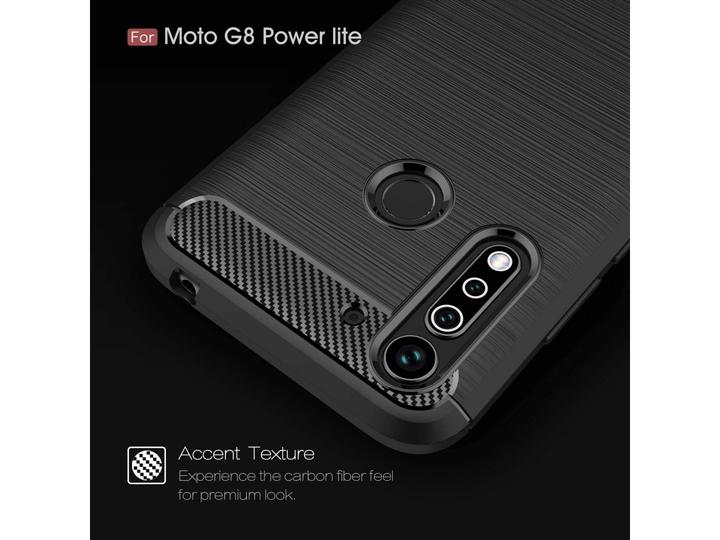 Image du produit Screenguard Motorola Moto G8 Power Lite Housse Carbon Brushed Soft TPU (Motorola Moto G8 Power Lite)