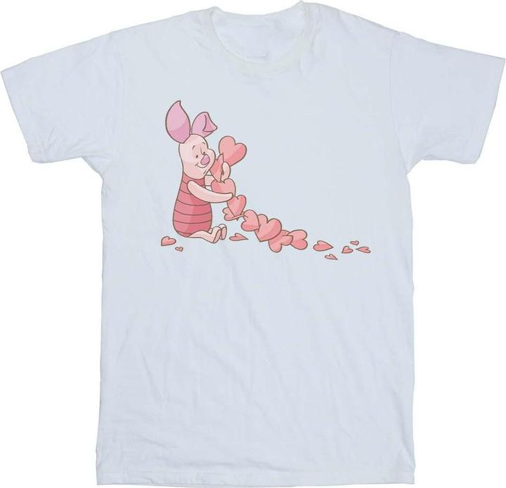 Immagine prodotto Disney Winnie The Pooh Piglet Chain Of Hearts Maglietta Ampia Donna (S)