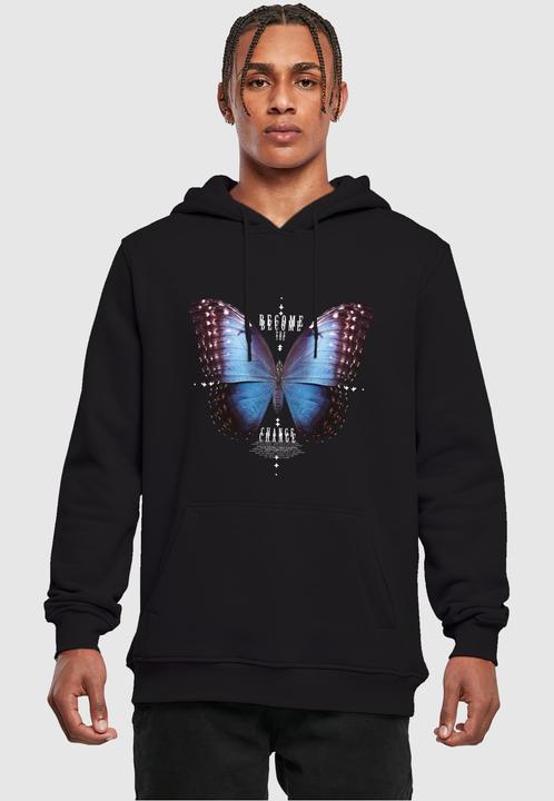 Immagine prodotto Mister Tee Felpa con cappuccio Become The Change Butterfly - 131387 (XXL)