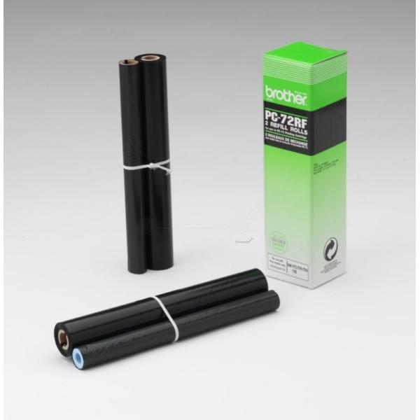 Inkadoo Brother PC-72RF Thermal Transfer Roll 144 pagine PU=2 Nero Brother Fax T 102 72