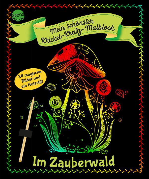 Produktbild Mein schönster Krickel-Kratz-Malblock. Im Zauberwald