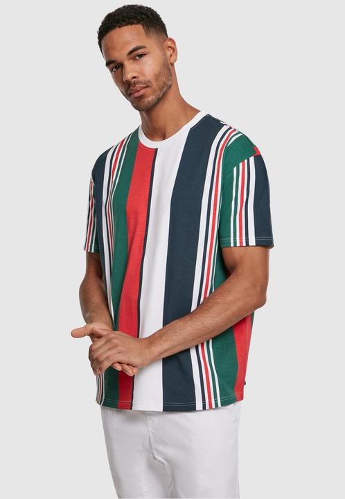 Actual product image Urban Classics Heavy Oversized Big AOP Stripe Tee (S)