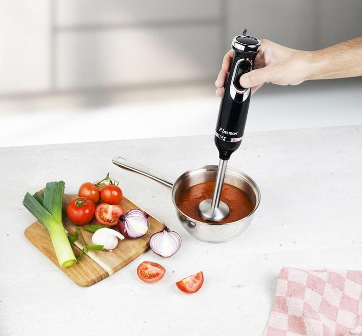 Actual product image Bestron Stainless steel hand blender set
