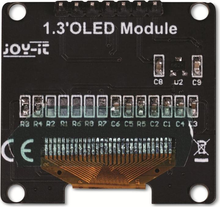 Image du produit Joy-it SBC-OLED01.3 Module d'affichage 3,3 cm (1,3" ) 128 x 64 pixels Convient pour (kits de