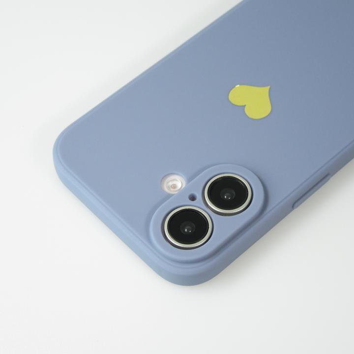 Image du produit PhoneLook Coque Silicone Mat Coeur doré (Apple iPhone 16 Plus)