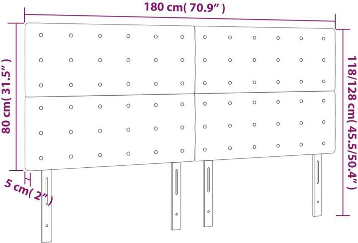 Immagine prodotto VidaXL Raiden (180 x 5 x 128 cm)