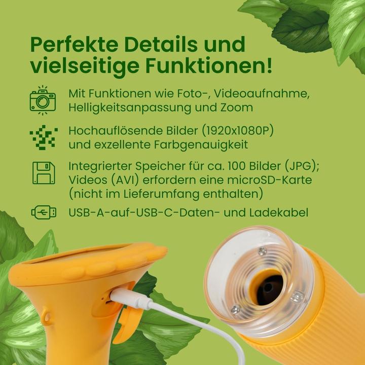 Actual product image Hermex Portable children's microscope Mini hand-held microscope Portable microscope