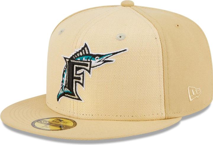Produktbild New Era 59Fifty Fitted Cap - RAFFIA Florida Marlins - 7 (7)
