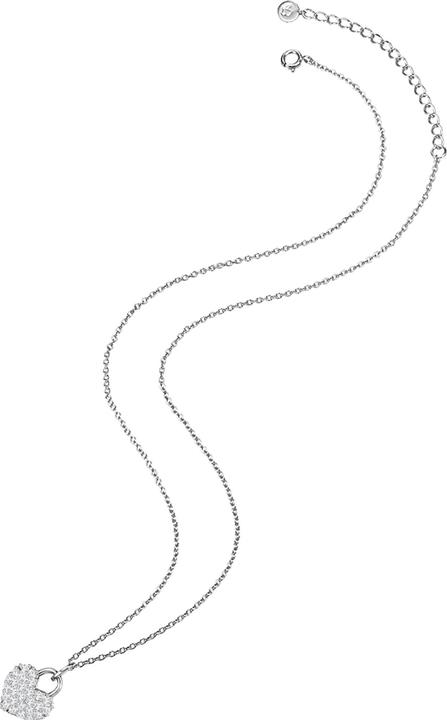 Actual product image Glanzstücke München Ladies heart sterling silver cubic zirconia silver 40.0 cm base chain + 5.0 cm extender - 23782 (Sterling Silver, 40 - 45 cm)