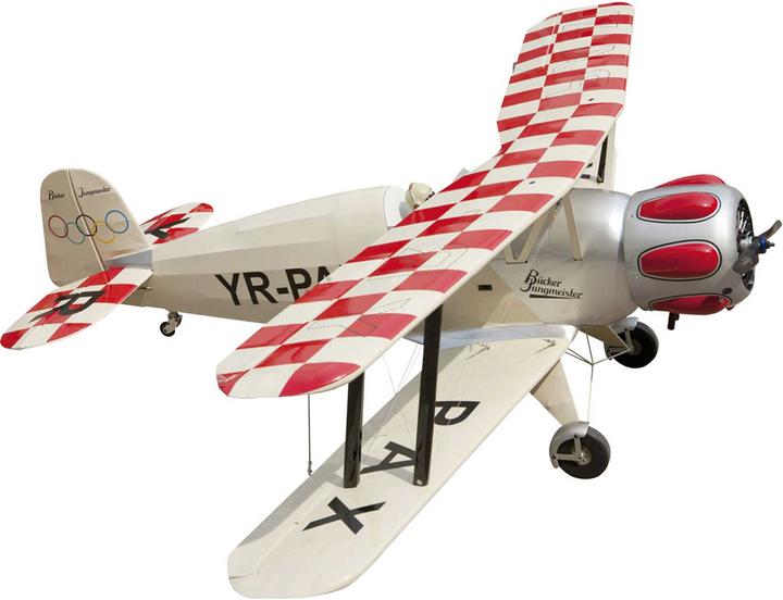 Actual product image Seagull Models bücker bü-133 jungmeister biplane in wood construction arf (Scale Helicopter)