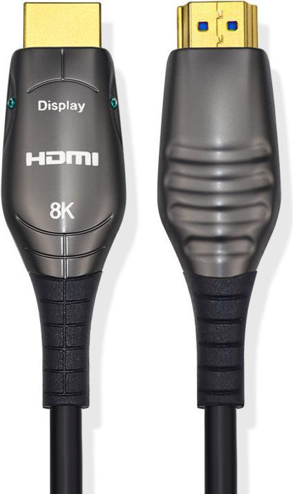 Produktbild Audiolab HDMI Glasfaser Kabel 8K/60Hz, 20m, schwarz (20 m, HDMI)