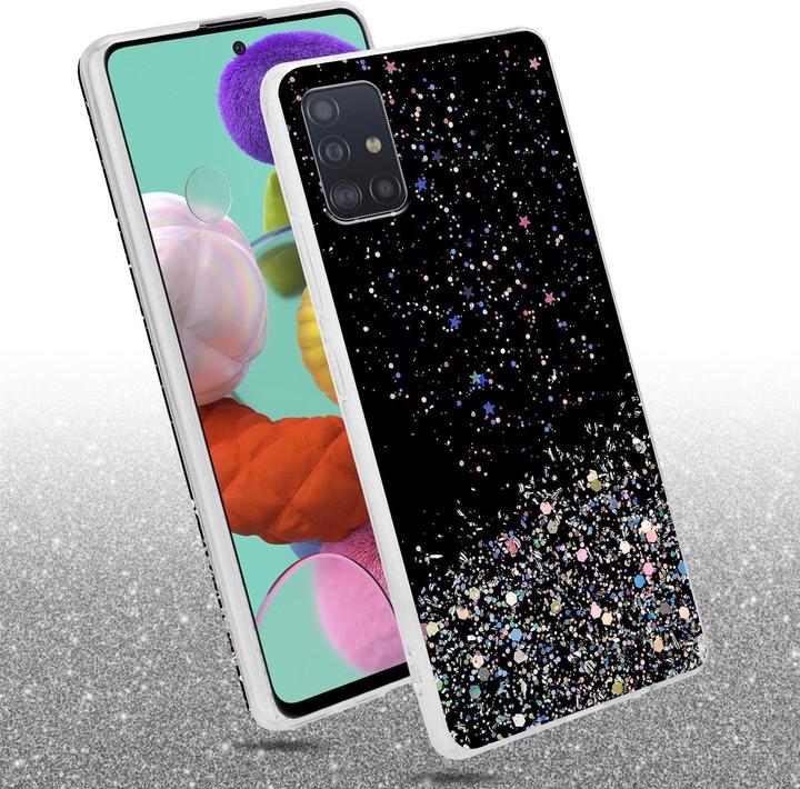 Actual product image Cadorabo TPU cover sparkling glitter (Samsung Galaxy M40s)